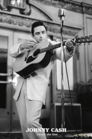 Johnny Cash Walk The Line (Stage) [PLAKAT]