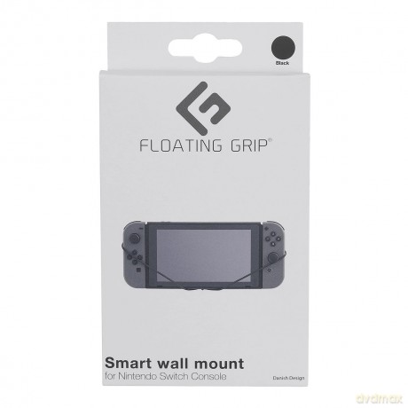 Nintendo Switch Console wall mount by FLOATING GRIPŽ, Black