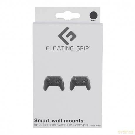 Nintendo Switch Pro Controller wall mount by FLOATING GRIPŽ, Black
