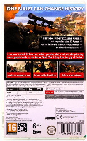 Sniper Elite 4 [GRA SWITCH]
