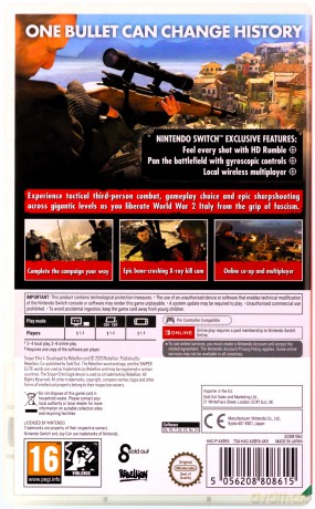 Sniper Elite 4 [GRA SWITCH]