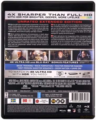 Doom [Blu-Ray 4K]+[Blu-Ray]