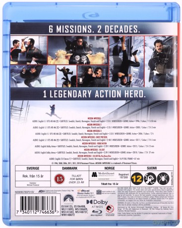 Mission Impossible 1-6 Collection [7xBlu-Ray]