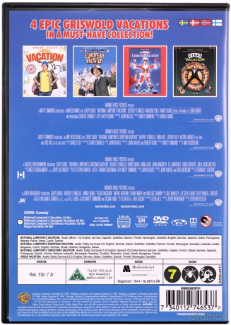 National Lampoon's Christmas Vacation (W krzywym zwierciadle: Witaj, Święty Mikołaju) / W krzywym zwierciadle: Europejskie wakacje / W krzywym zwierciadle: Wakacje / W krzywym zwierciadle: Wakacje w Vegas [4DVD]