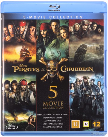 Pirates of the Caribbean 1-5  Complete Edition (Piraci z Karaibów) [5xBlu-Ray]
