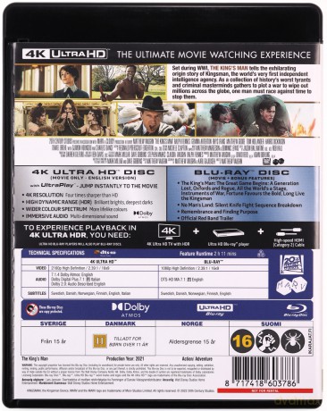 The King's Man (King's Man: Pierwsza misja) [Blu-Ray 4K]+[Blu-Ray]