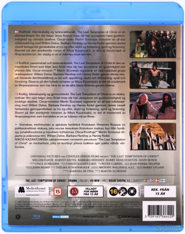 The Last Temptation of Christ [Blu-Ray]
