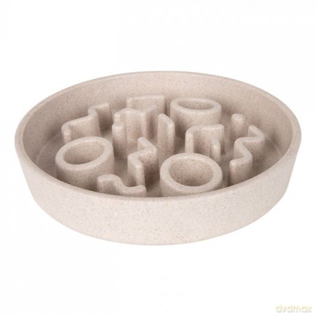 Spowalniająca miska na jedzenie District70 Bamboo Cat Slow Feeder 13,5cm Merengue