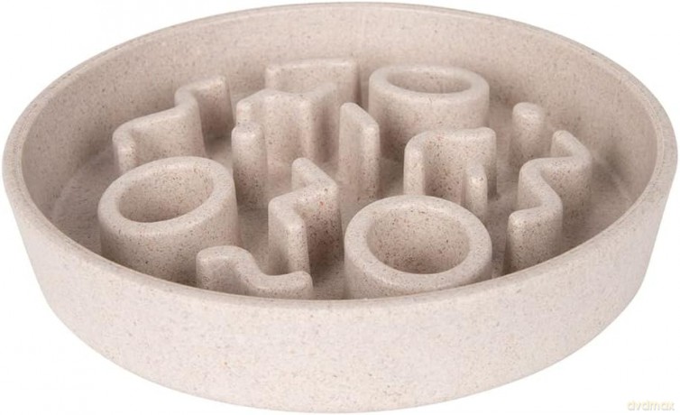 Spowalniająca miska na jedzenie District70 Bamboo Cat Slow Feeder 13,5cm Merengue