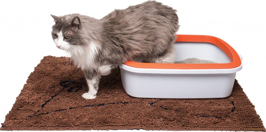 Dog Gone Smart Cat Litter Mat 88x66CM Brown