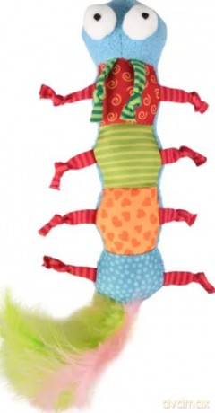 Flamingo Cat toy, Yowly Caterpillar