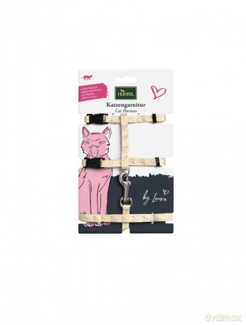 Hunter By Laura Cat harness with line Beige