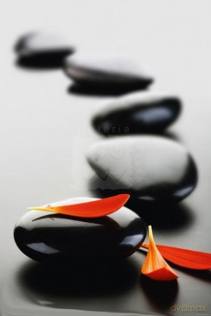 Kamienie - Zen Stones - Red [PLAKAT]
