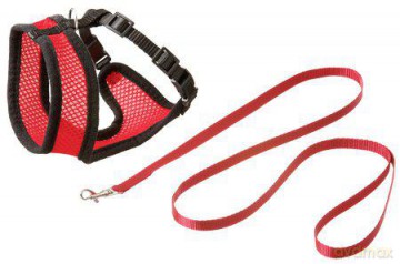 Karlie Mesh Cat Harness With Leash Kitten S Red/Black