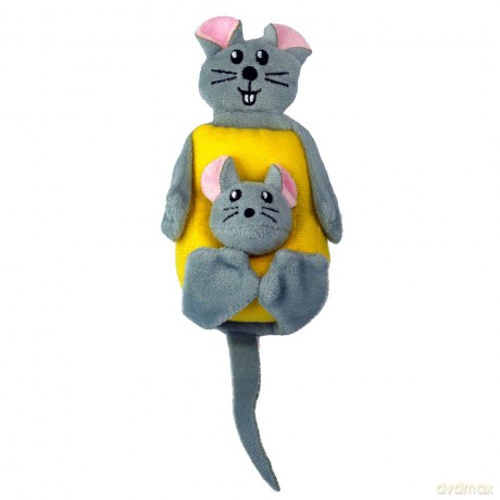 Kong Zabawka dla kota z kocimiętką Cat Pull-A-Partz Cheezy 5,7X6,3X23Cm