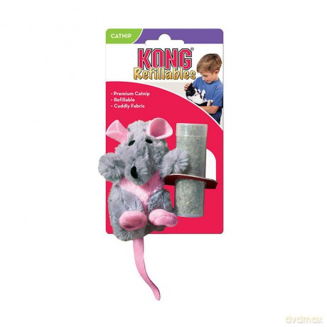 Kong Refillable Catnip Rat 9,5 x 5 x 3cm