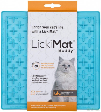 LICKIMAT Cat Buddy Light Blue 20X20Cm