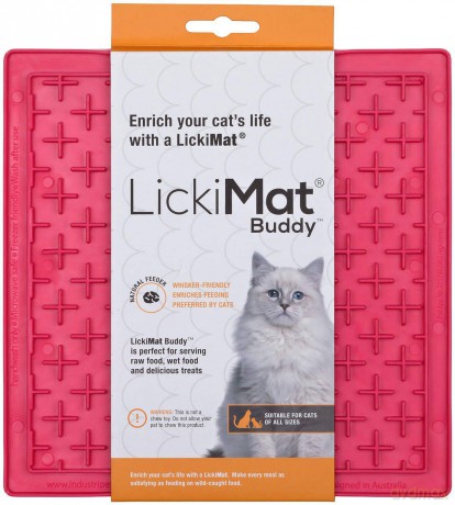 LICKIMAT Cat Buddy Pink 20X20