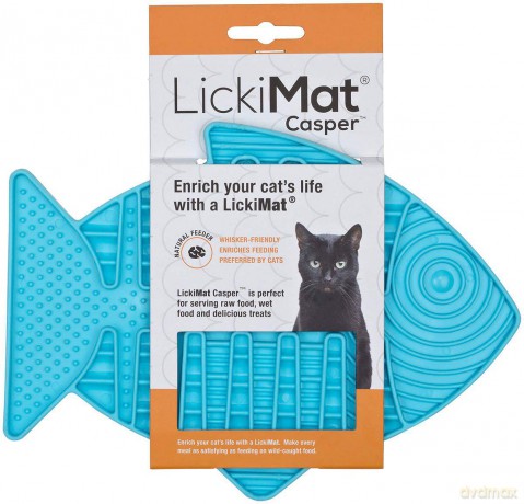 LICKIMAT Cat Casper Light Blue 22X16Cm