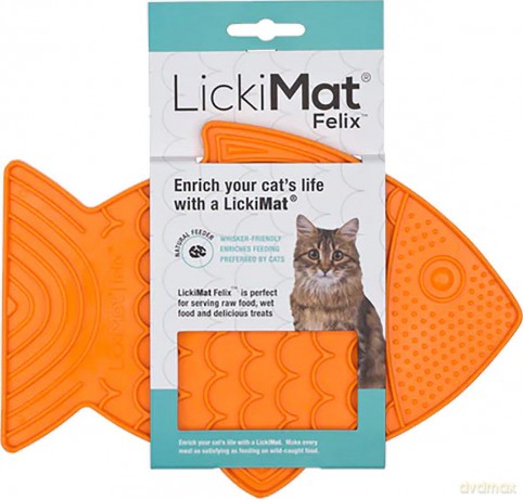 LICKIMAT Cat Felix Orange 22X16Cm
