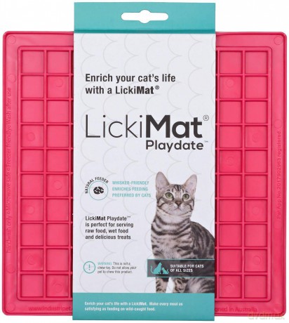 LICKIMAT Cat Playdate Pink 20X20Cm