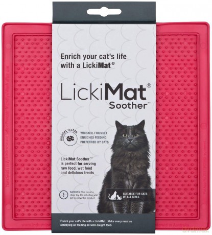 LICKIMAT Cat Soother Pink 20X20Cm