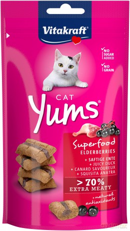 Vitakraft Cat Yums superfood with Duck and Elderberry