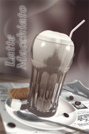 Kawa - Latte Macchiato [PLAKAT]