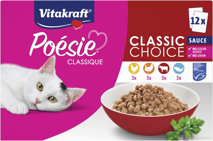 Vitakraft Posie Classique sauce, multipack 12x85gr