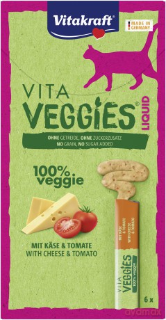 Vitakraft VitaVeggies Liquid Cheese&Tom,6x15g