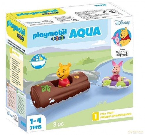 PLAYMOBIL Zestaw z figurką 1.2.3 Disney 71415 Wodna Przygoda Kubusia Puchatka i Prosiaczka