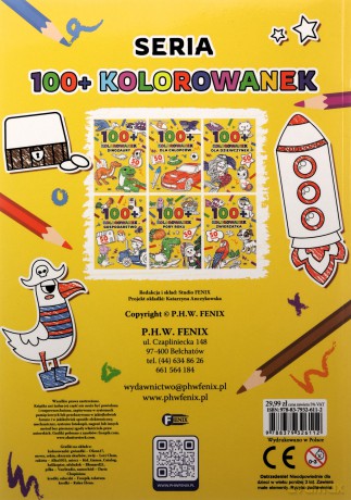 Dla chłopców. 100+ kolorowanek [KSIĄŻKA]