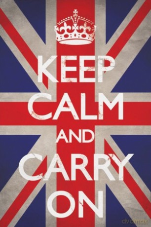 Keep Calm And Carry On (Union Jack) [PLAKAT]