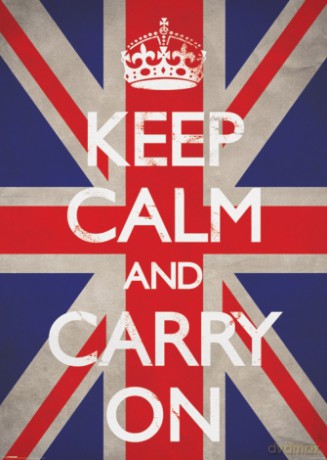 Keep Calm And Carry On (Union Jack) [PLAKAT]