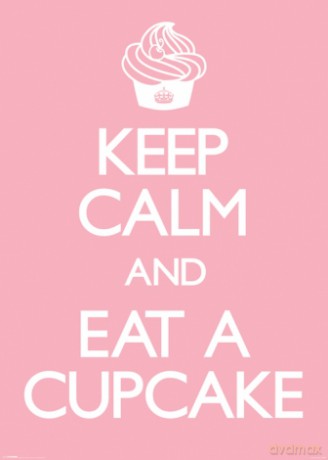 Keep Calm And Eat A Cupcake [PLAKAT]