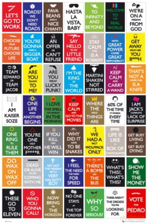 Keep Calm To The Movies [PLAKAT]