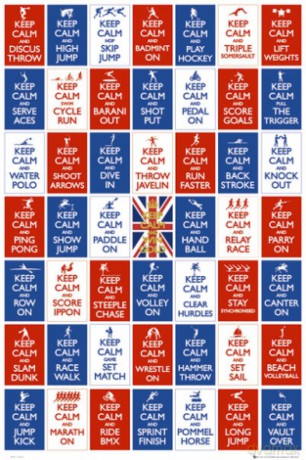 Keep Calm Win Gold [PLAKAT]