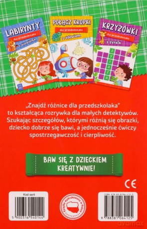 Znajdź różnice dla przedszkolaka [KSIĄŻKA]
