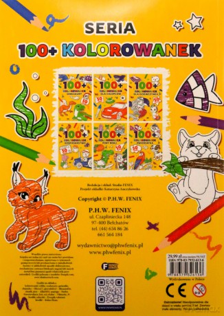 Zwierzątka. 100+ kolorowanek [KSIĄŻKA]