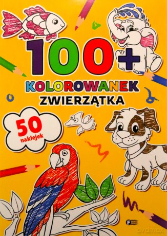 Zwierzątka. 100+ kolorowanek [KSIĄŻKA]
