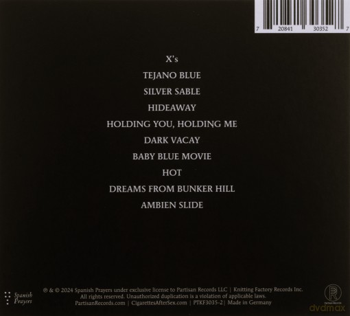 Cigarettes After Sex: X's (digipack) [CD]