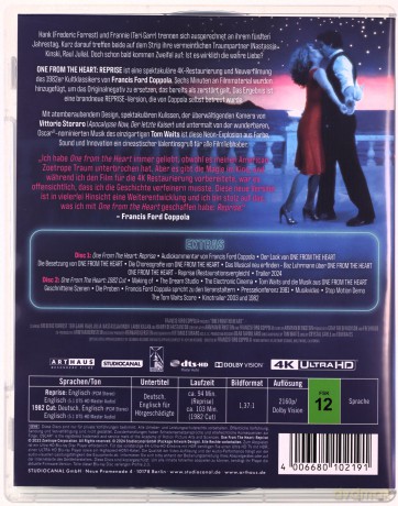 One from the Heart (Ten od serca) [Blu-Ray 4K]