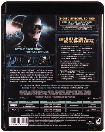 Pitch Black (Director's Cut) [Blu-Ray 4K]+[2xBlu-Ray]