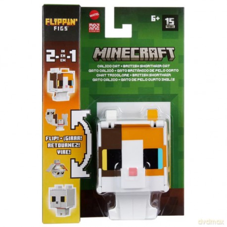 Minecraft z transformacją 2w1, Kot Tricolor [FIGURKA]