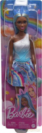 Lalka Barbie Jednorożec, niebieski strój
