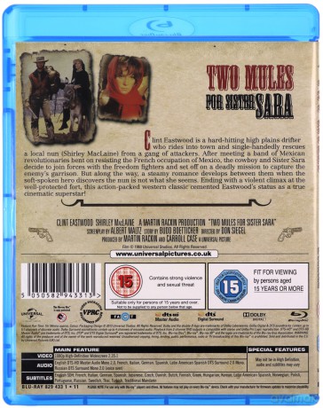 Dwa muły dla siostry Sary [Blu-Ray]