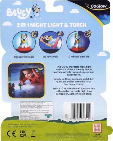 Lampka nocna moose Toys odcienie niebieskiego