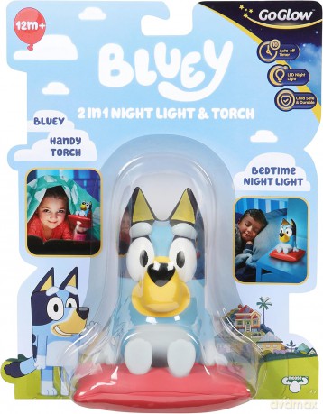 Lampka nocna moose Toys odcienie niebieskiego