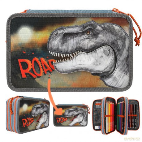 Dino World - Triple Pencil Case ROAR