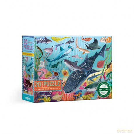 EEBOO - Puzzle 20 el. - Sharks and Friends [PUZZLE]